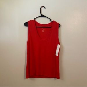 a new day. Red Tank Top